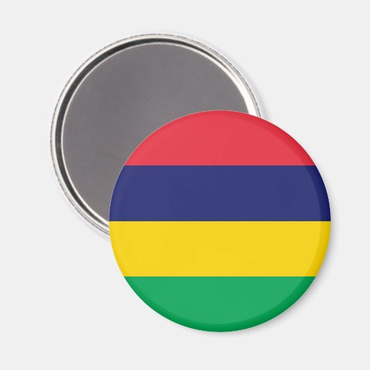 Mauritius Flag Magnet (Vorderseite/Rückseite)