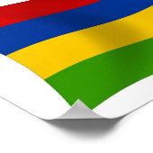 Mauritius Flag Poster Print (Ecke)