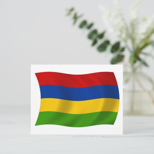 Mauritius Flag Postkarte (Stehend Vorderseite)