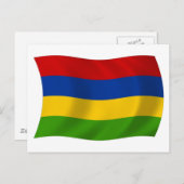 Mauritius Flag Postkarte (Vorne/Hinten)