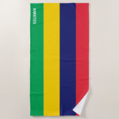 Mauritius Flag Splendid Patriotic Strandtuch (Vorderseite)