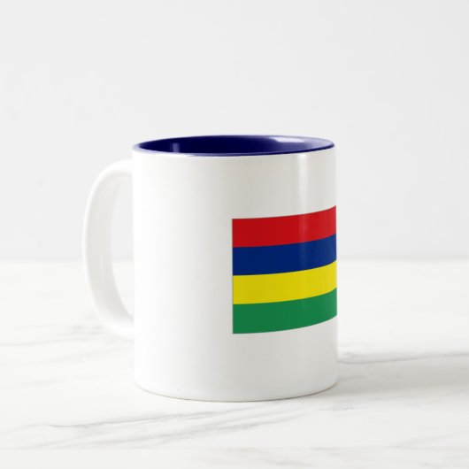 Mauritius Flag Tasse (Vorderseite Links)