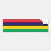 Mauritius-Flagge Autoaufkleber (Vorne)