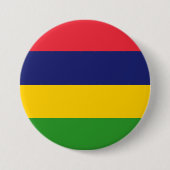 Mauritius-Flagge Button (Vorderseite)