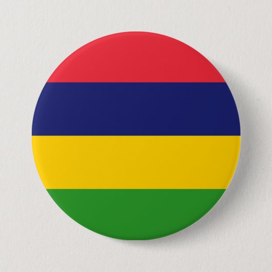 Mauritius-Flagge Button (Vorderseite)
