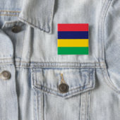 Mauritius-Flagge Button (Beispiel)