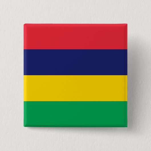 Mauritius-Flagge Button (Vorderseite)