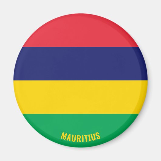 Mauritius Flagge Charming Patriotic Magnet (Vorne)