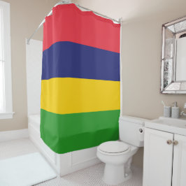 Mauritius-Flagge Duschvorhang