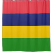 Mauritius-Flagge Duschvorhang (Vorderseite)