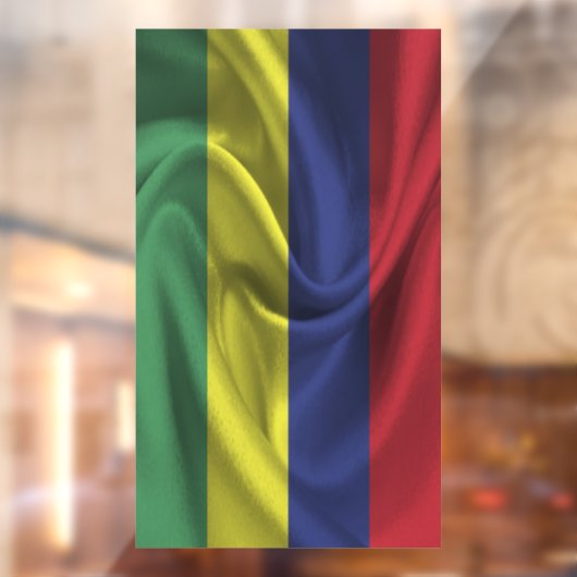 Mauritius-Flagge Fensteraufkleber (Blatt 2)