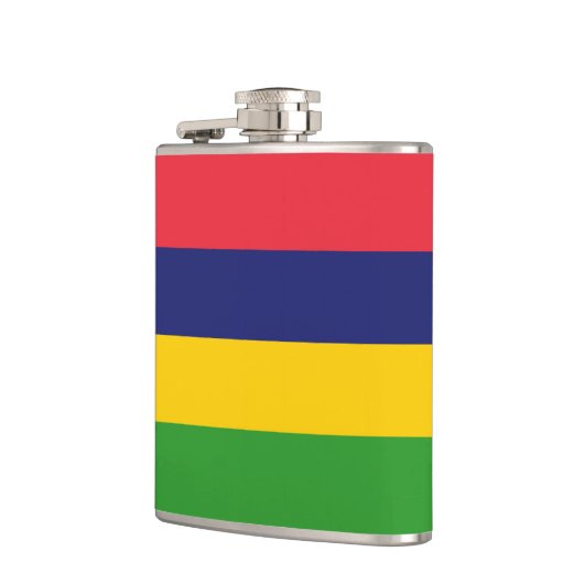 Mauritius-Flagge Flachmann (Links)