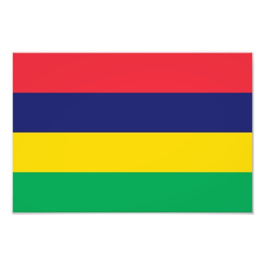 Mauritius-Flagge Fotodruck (Vorne)