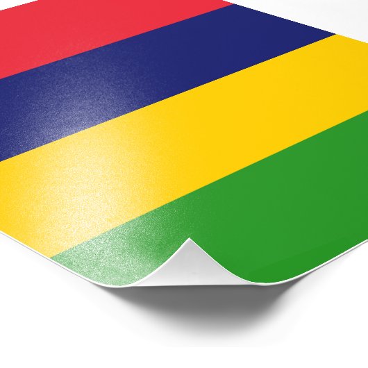Mauritius-Flagge Fotodruck (Ecke)