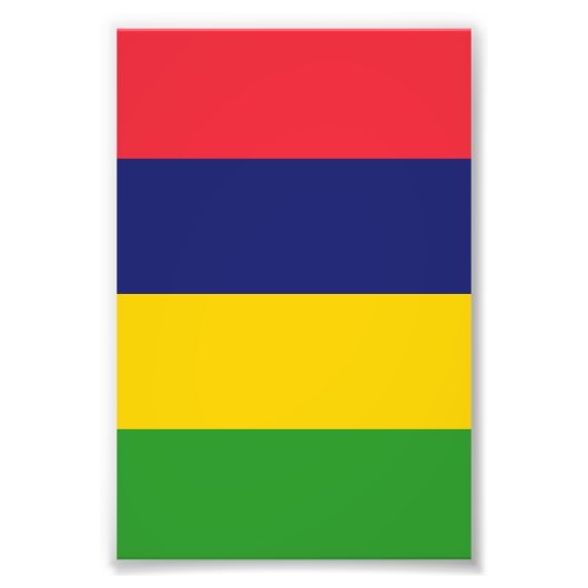 Mauritius-Flagge Fotodruck (Vorne)