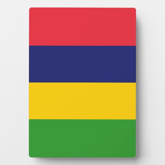 Mauritius-Flagge Fotoplatte (Vorderseite)