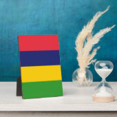 Mauritius-Flagge Fotoplatte (Seite)