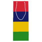 Mauritius-Flagge Geschenktüte Für Weinflaschen (Rückseite)
