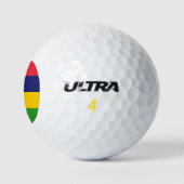 Mauritius-Flagge Golfball (Logo)
