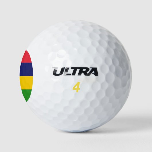Mauritius-Flagge Golfball (Logo)