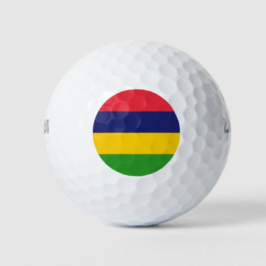 Mauritius-Flagge Golfball (Vorderseite)