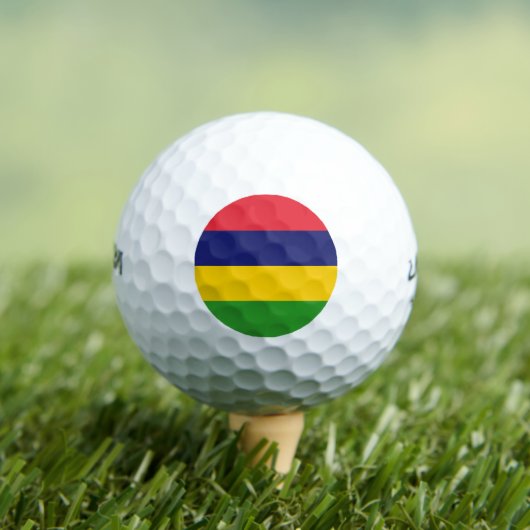 Mauritius-Flagge Golfball (Insitu T-Shirt)