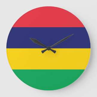 Mauritius-Flagge Große Wanduhr