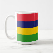 Mauritius-Flagge Kaffeetasse (Links)