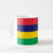 Mauritius-Flagge Kaffeetasse (Vorderseite Links)