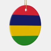 Mauritius-Flagge Keramik Ornament (Rechts)