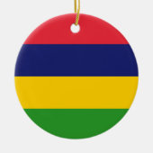 Mauritius-Flagge Keramik Ornament (Vorne)
