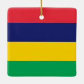 Mauritius-Flagge Keramikornament (Rückseite)