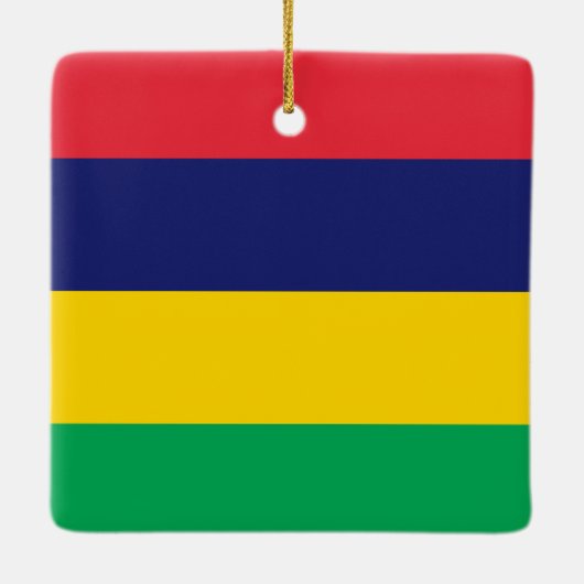 Mauritius-Flagge Keramikornament (Rückseite)
