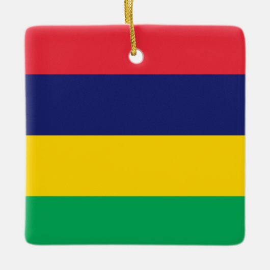Mauritius-Flagge Keramikornament (Vorderseite)