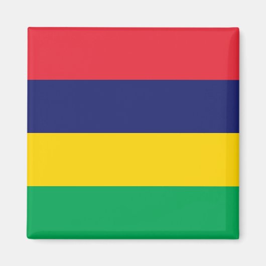Mauritius-Flagge Magnet (Vorne)