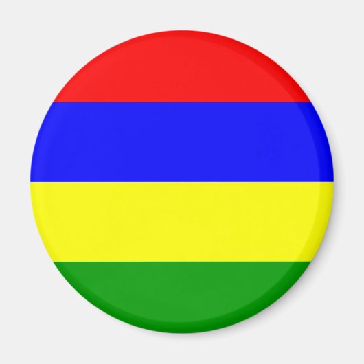 Mauritius-Flagge Magnet (Vorne)
