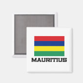 Mauritius-Flagge Magnet (Vorderseite/Rückseite)