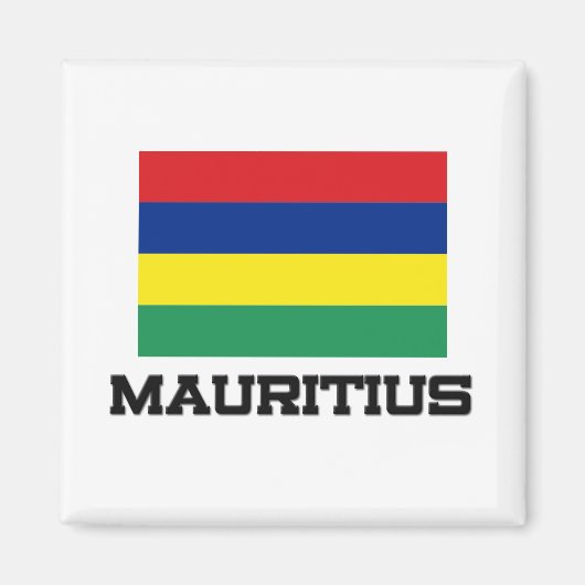 Mauritius-Flagge Magnet (Vorne)