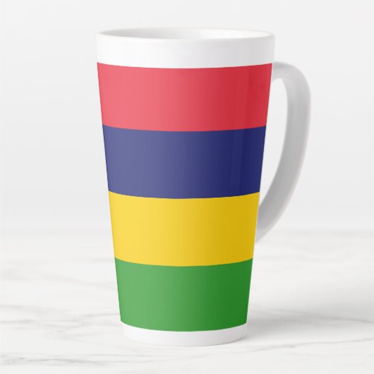 Mauritius-Flagge Milchtasse (Rechte Ecke)