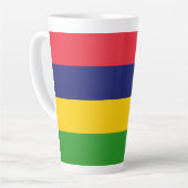 Mauritius-Flagge Milchtasse (Linke Ecke)