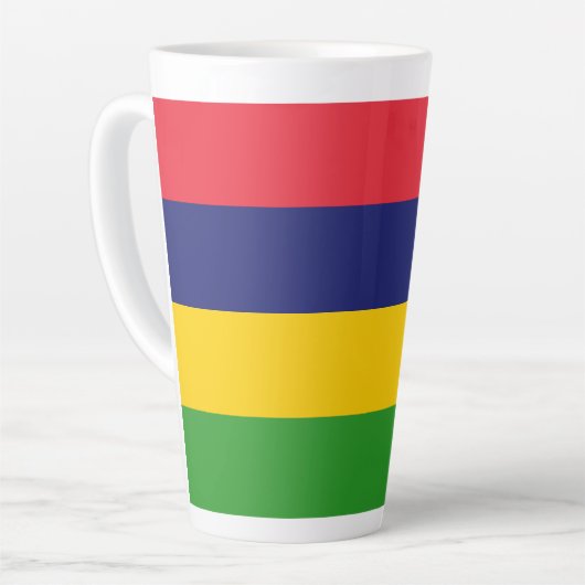 Mauritius-Flagge Milchtasse (Linke Ecke)