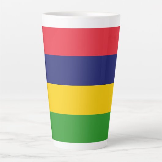 Mauritius-Flagge Milchtasse (Vorderseite)