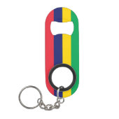 Mauritius-Flagge Mini Flaschenöffner (Vorderseite)
