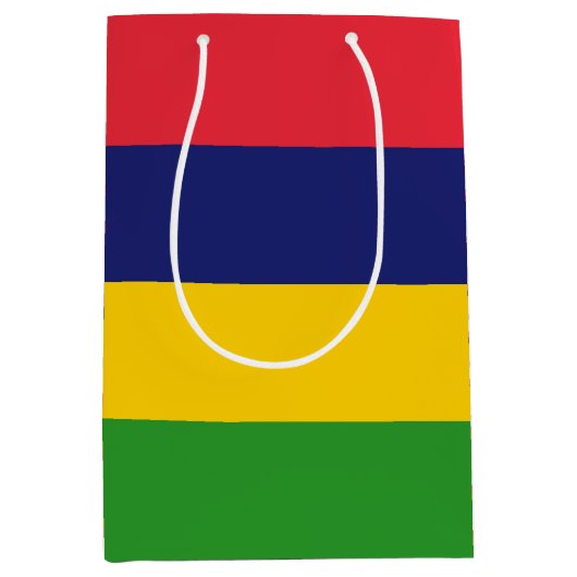 Mauritius-Flagge Mittlere Geschenktüte (Vorderseite)