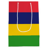 Mauritius-Flagge Mittlere Geschenktüte (Rückseite)