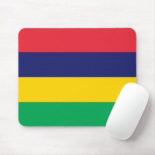 Mauritius-Flagge Mousepad (Mit Mouse)
