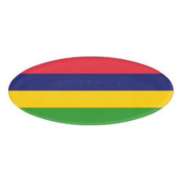 Mauritius-Flagge Namenschild