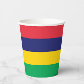 Mauritius-Flagge Pappbecher (Vorderseite)