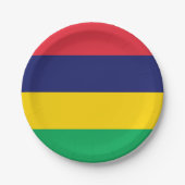 Mauritius-Flagge Pappteller (Vorderseite)