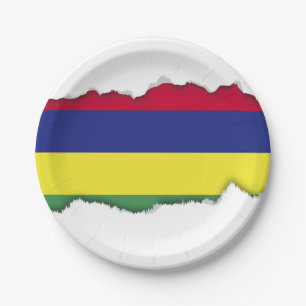 Mauritius-Flagge Pappteller